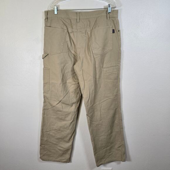 Patagonia M's Builder's Pants Men's 36 Retro Khaki Carpenter Work Wear Utility - Picture 2 of 11